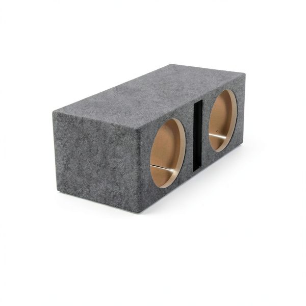 QPower Car Subwoofer Box Dual 10-Inch Vented Enclosure 1.1 cu ft-1