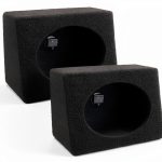 Q Power 6x9 Inch Subwoofer Box Bed Liner Coated Durable MDF Enclosure-0