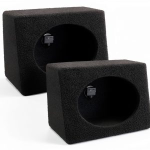 Q Power 6x9 Inch Subwoofer Box Bed Liner Coated Durable MDF Enclosure-0