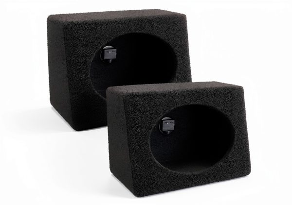 Q Power 6x9 Inch Subwoofer Box Bed Liner Coated Durable MDF Enclosure-0
