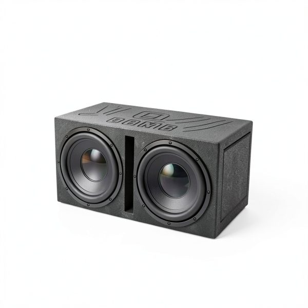 12 Inch Car Subwoofer Enclosure Vented Dual Box QBOMB12V Bed Liner-4