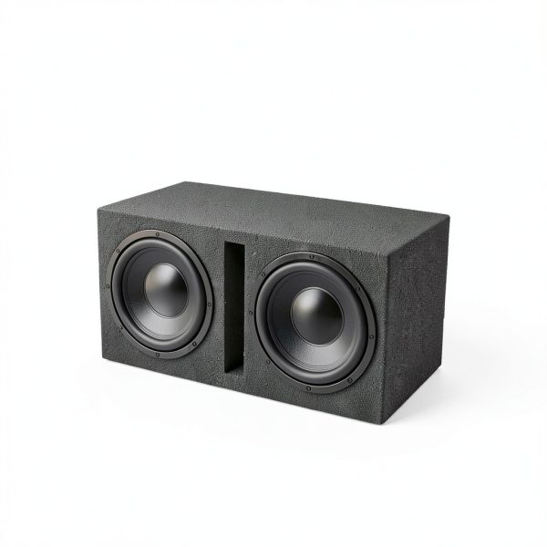 QPower Car Subwoofer Box Dual 10-Inch Vented Enclosure 1.1 cu ft-3
