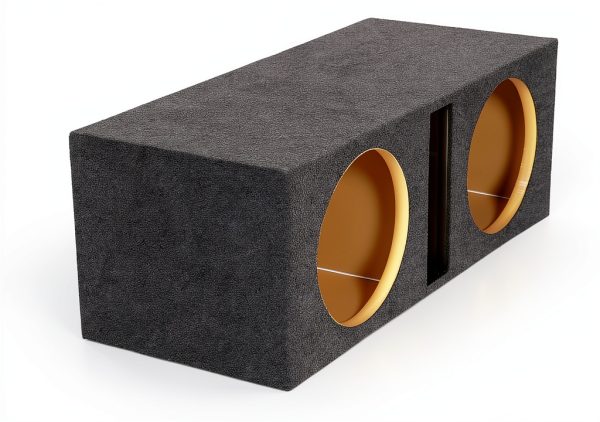 QPower Car Subwoofer Box Dual 10-Inch Vented Enclosure 1.1 cu ft-5