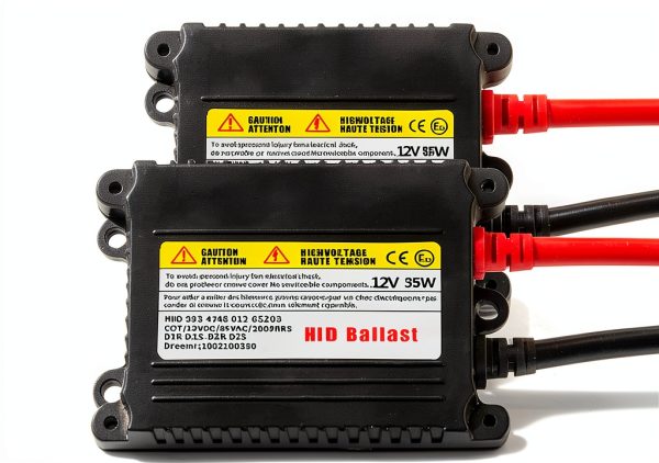 2Pcs Slim HID Ballast 55W Direct Direct Current 12V HID Xenon Ballast Replacement Compatible with H1 H3 H7 H8 H11 9005 9006 Xenon Bulbs-1