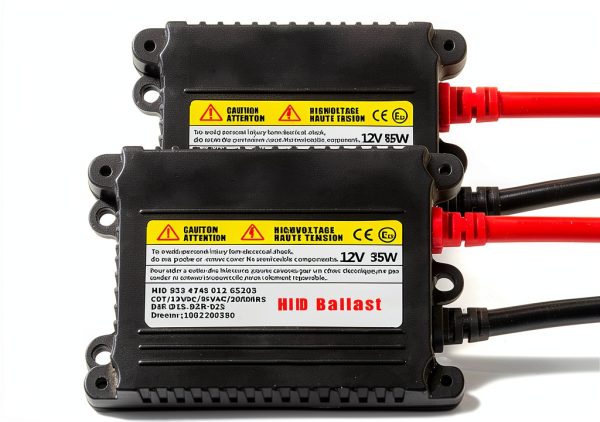 2Pcs Slim HID Ballast 55W Direct Direct Current 12V HID Xenon Ballast Replacement Compatible with H1 H3 H7 H8 H11 9005 9006 Xenon Bulbs-0